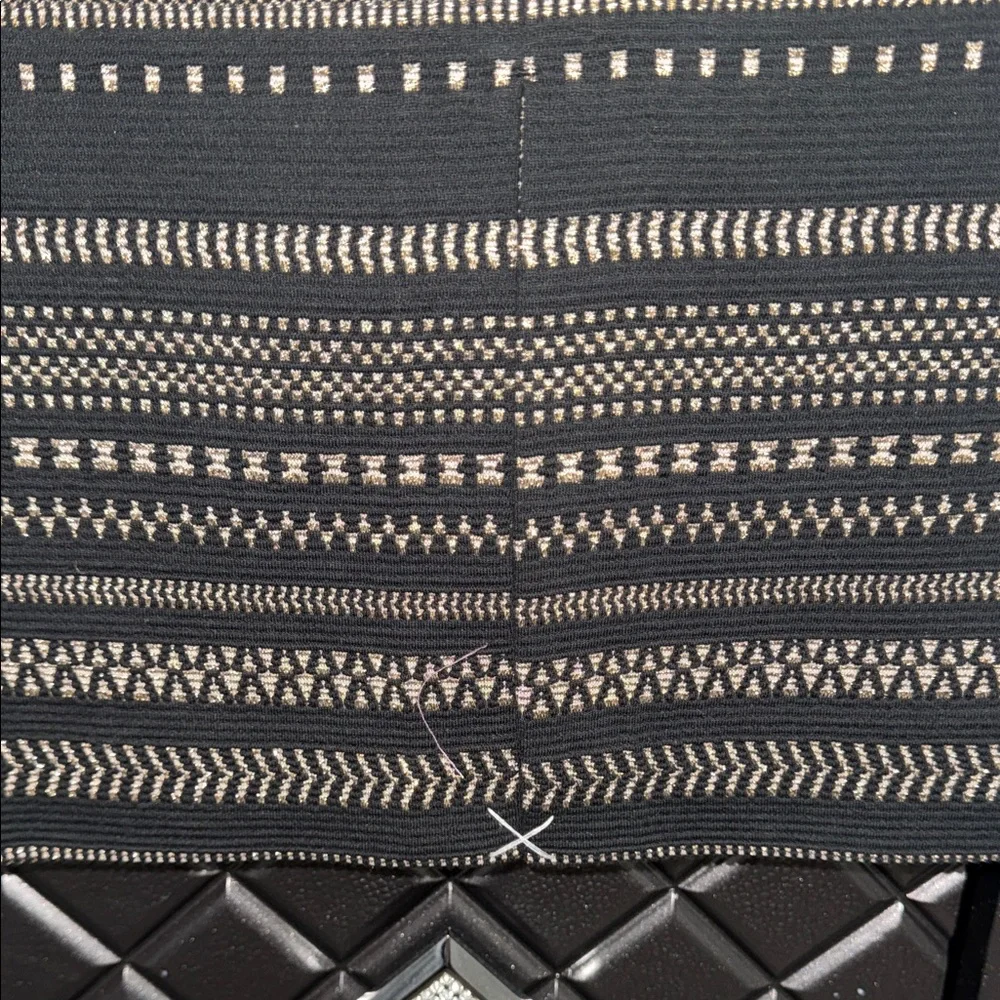 Express Black and Gold Striped Midi Skirt - Picture 4 of 4